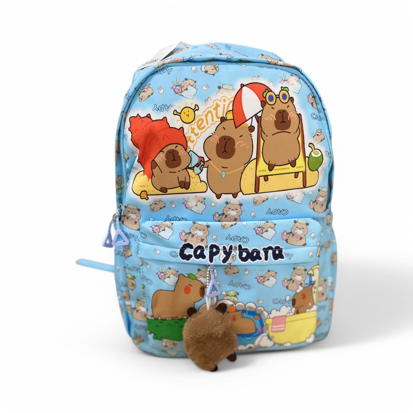 MOCHILA CAPIBARA ESTAMPADO PELUCHE