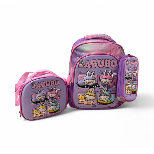 MOCHILA TRES PIEZAS - ABUBU